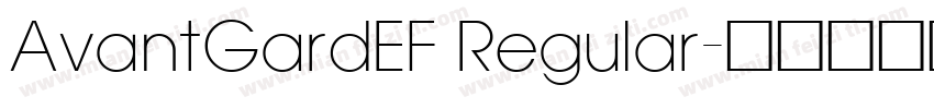 AvantGardEF Regular字体转换